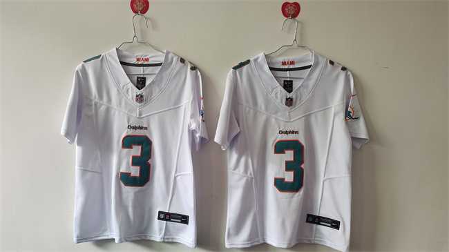 Women%27s Miami Dolphins #3 Odell Beckham Jr. White F.U.S.E Vapor Untouchable Stitched Jersey